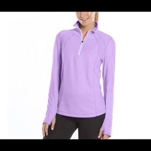 Tek Gear Lilac Quarter Zip Sweatshirt